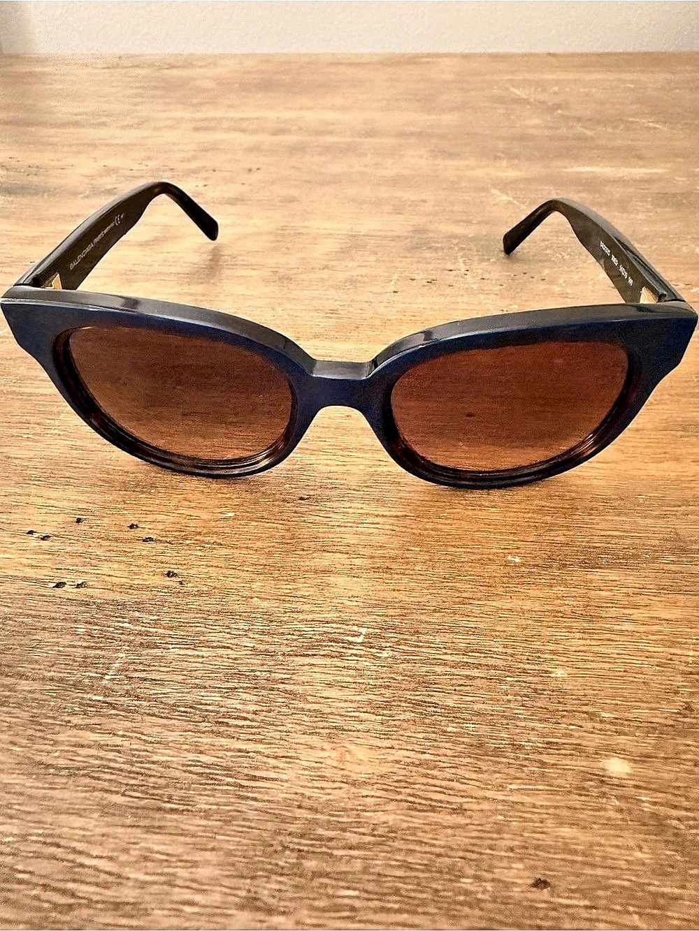 Balenciaga  BAL0137/S Sunglasses Blue & Brown Cat Eye BB monogram case + cloth